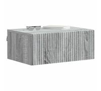vidaXL Mesita de Noche de Pared 2 pcs Gris Sonoma 49 x 34,5 x 20 cm, Sala de Estar, Soluciones de Almacenamiento Vintage, Gabinete montado en la Pared, Organización estilosa, Diseño Funcional