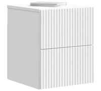 vidaXL Mesita de Noche de Pared 33 x 34,5 x 40 cm Madera de Ingeniería, Mueble de Pared Vintage, Mueble Compacto, Almacenamiento Múltiple, Sideboard Rectangular, Escritorio Flotante Amplo