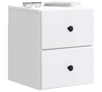 vidaXL Mesita de Noche de Pared 34,5 x 33 x 40 cm Madera de Ingeniería, Mesita de Noche Amplia, diseño Rectangular, Accesorio Moderno para una Mesa ordenada y sin desorden