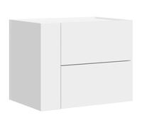 vidaXL Mesita de Noche de Pared Blanco 45x30x35 cm, Armario de almacenaje, Armario Colgante de Pared, Armario de almacenaje Flotante, Armario Colgante
