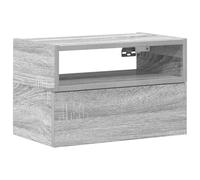 vidaXL Mesita de Noche de Pared Color Gris Sonoma 45x26x28,5 cm, mesita de Noche Flotante, mesilla de Noche, Armario, mesita de Noche