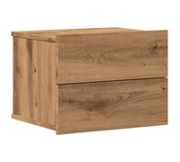 vidaXL Mesita de Noche de Pared Color Roble Artisan 40x32x30 cm