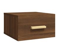 vidaXL Mesita de Noche de Pared Dormitorio Pasillo Consola Mesa Sofá Teléfono Dormitorio Balcón Oficina Entrada Salón Marrón Roble
