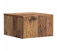 vidaXL Mesita de Noche de Pared Madera Envejecida 49 x 34,5 x 20 cm, Sala, Escritorio Compacto, Almacenamiento en Pared, Estante Flotante, mesita Funcional, Organizador Moderno