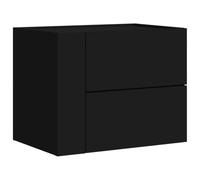 vidaXL Mesita de Noche de Pared Negra 45x30x35 cm, Armario de almacenaje, Armario Colgante de Pared, Armario de almacenaje Flotante, Armario Colgante