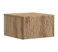 vidaXL Mesita de Noche de Pared Roble Artesanal 49 x 34,5 x 20 cm, Sala, Escritorio Compacto, Almacenamiento en Pared, Estante Flotante, mesita Funcional, Organizador Moderno