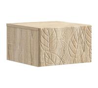 vidaXL Mesita de Noche de Pared Roble Sonoma 49 x 34,5 x 20 cm, Sala, Escritorio Compacto, Almacenamiento en Pared, Estante Flotante, mesita Funcional, Organizador Moderno