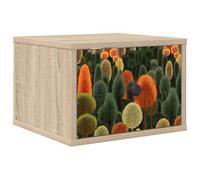 vidaXL Mesita de Noche de Pared ZAANDAM Roble Sonoma 36 x 33 x 25 cm