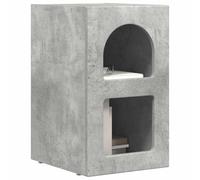 vidaXL Mesita de Noche ELST 2 uds. Gris Concreto 29,5 x 33,5 x 50 cm, Mesita de Noche Rectangular Moderna, Unidad de Almacenamiento compacta, Muebles Resistentes para el Dormitorio
