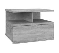 Vidaxl mesita de noche flotante madera gris sonoma 40x31x27 cm
