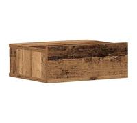 vidaXL Mesita de Noche Flotante Madera Vieja 40x32x15 cm