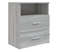 Vidaxl mesita de noche gris sonoma 50x32x60 cm