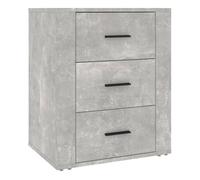 Vidaxl mesita de noche madera contrachapada gris hormigón 50x36x60 cm