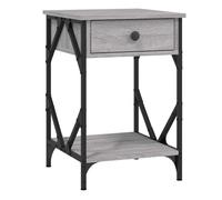 Vidaxl mesita de noche madera contrachapada gris sonoma 40x42x60 cm