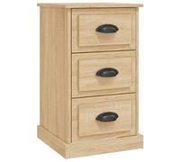 vidaXL Mesita de Noche Madera contrachapada Roble Sonoma 39x39x67 cm, mesilla de Noche, Mueble, Muebles de Dormitorio, mesita Auxiliar, Armario