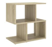 vidaXL Mesita de Noche Aparador Auxiliar Armario Cama Dormitorio Habitación Organizador Almacenamiento Contrachapada Color Roble Sonoma 50x30x51,5 cm
