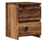 Vidaxl mesita de noche madera de ingeniería envejecida 30x30x40 cm