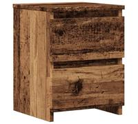 vidaXL Mesita de Noche Madera de ingeniería Envejecida 30x30x40 cm