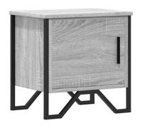 vidaXL Mesita de Noche Madera de ingeniería Gris Sonoma 40x30x40 cm, mesilla de Noche, mesita Auxiliar para Dormitorio, Muebles de Dormitorio