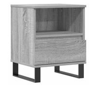 vidaXL Mesita de Noche Madera de ingeniería Gris Sonoma 40x35x50 cm, mesilla de Noche, mesita Auxiliar para Dormitorio, Muebles de Dormitorio
