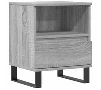vidaXL Mesita de Noche Madera de ingeniería Gris Sonoma 40x35x50 cm, mesilla de Noche, mesita Auxiliar para Dormitorio, Muebles de Dormitorio