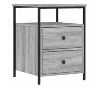 Vidaxl mesita de noche madera de ingeniería gris sonoma 44x45x60 cm
