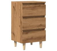 vidaXL Mesita de Noche Madera de ingeniería Roble Artisan 40x35x69 cm