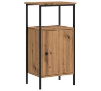 vidaXL Mesita de Noche Madera de ingeniería Roble Artisan 41x31x80 cm