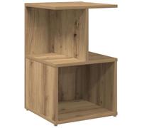 vidaXL Mesita de Noche Madera de ingeniería Roble artisian 35x35x55 cm, Muebles de Cama, mesita Auxiliar para Dormitorio, Muebles de Dormitorio