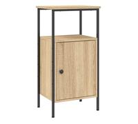 vidaXL Mesita de Noche Madera de ingeniería Roble Sonoma 41x31x80 cm