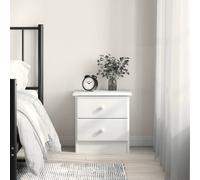 vidaXL Mesita de noche madera de pino 43x35x40,5 cm, muebles de dormitorio, mesita auxiliar para dormitorio, mesita de noche con cajón