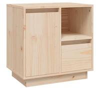 vidaXL Mesita de Noche Madera Maciza de Pino 50x34x50 cm