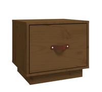 Vidaxl mesita de noche madera maciza de pino marrón miel 40x34x35 cm