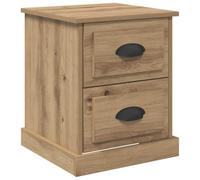 vidaXL Mesita de Noche Moderna de, Ideal para el Dormitorio. Mueble Compacto de Madera de ingeniería con Almacenamiento Minimalista.