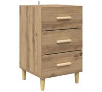 vidaXL Mesita de noche moderna - Mesa de noche para dormitorio, decoración de salón, ahorro de espacio, decoración contemporánea, organizador pequeño y funcional