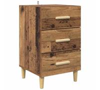 vidaXL Mesita de noche moderna - Mesa de noche pequeña para dormitorio y comedor con espacio de almacenamiento y diseño contemporáneo