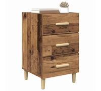 vidaXL Armario de Noche Madera Vieja 40 x 40 x 66 cm, Mesa de Noche rústica y compacta para Dormitorio pequeño, con Almacenamiento y Estilo