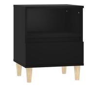 Vidaxl mesita de noche negro 40x35x50 cm