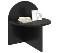 vidaXL Mesita de Noche Roble Negro 40 x 35,5 x 45,5 cm, Mesa de Noche Funcional, Mueble Moderno, diseño Minimalista, Superficie práctica para Tus Esenciales