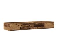 vidaXL Mesita de Noche Rústica de Madera Maciza 3 Cajones Acabado Antiguo Mesita de Noche para Dormitorio Estilosa y Duradera Ideal para Organizar Esenciales Recuperada Almacenamiento de Cajones