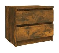 Vidaxl mesita noche madera contrachapada roble ahumado 50x39x43,5 cm