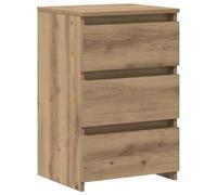 vidaXL Mesitas Noche 2uds Madera ingeniería Roble Artisan 40x35x62,5cm