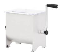 vidaXL Mezcladora de carne con tapa acero inoxidable plateado