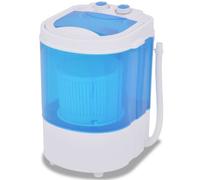VidaXL Mini Lavadora con 1 Tambor 2,6Kg A Blanco/Azul