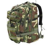 vidaXL Mochila Estilo Militar 50 L Campo Montaña Táctica Maniobras Multicolor