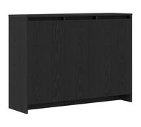 vidaXL Aparador de madera de roble negro, mueble de almacenamiento moderno, mueble versátil para sala de estar/comedor