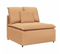 vidaXL Módulo Central de sofá Modular con Cojines, Color Beige, 100 cm
