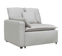 vidaXL Módulo de reposabrazos para sofá Modular con Cojines, Color Gris Nube, 100 cm