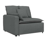 vidaXL Módulo de reposabrazos para sofá Modular con Cojines, Gris Oscuro, 100 cm
