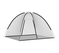 vidaXL Mosquitera con puertas Mongolia 220 malla negra 200x180x135 cm, red de mosquitos, malla para mosquitos, mosquitera portátil